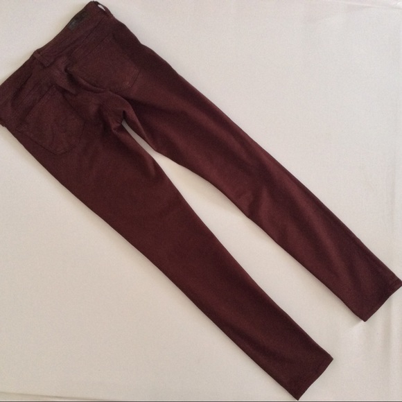 👖AG Maroon The Legging Skinny Ankle 25R - Picture 5 of 5